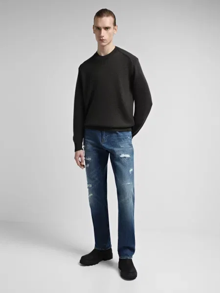 Зауженные джинсы Armani Exchange синий