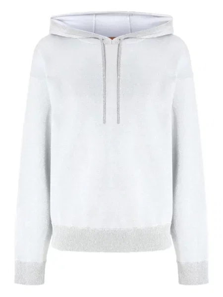 Hanorac cu glugă Missoni argintiu