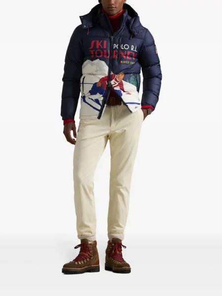 Vunena odgovarati polo majica Polo Ralph Lauren s printom zelena