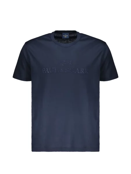 Tricou Paul & Shark cu broderie albastru
