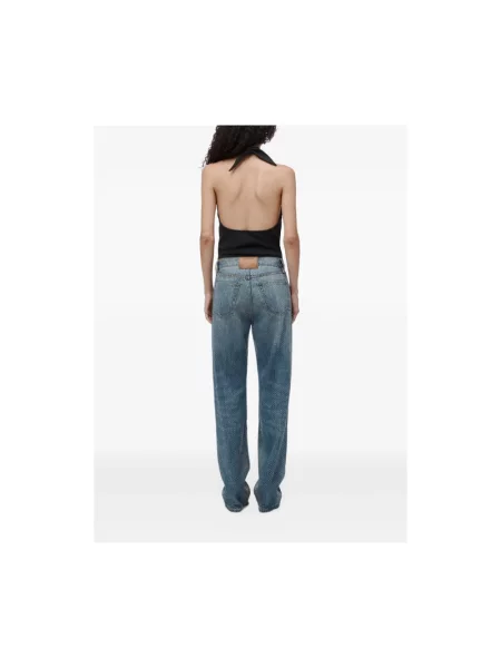 Top Alexander Wang drapowany z dekoltem halter czarny