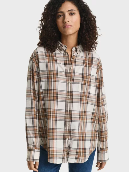 Картата фланелева сорочка Gant