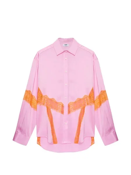 Cămașă Msgm din dantelă roz