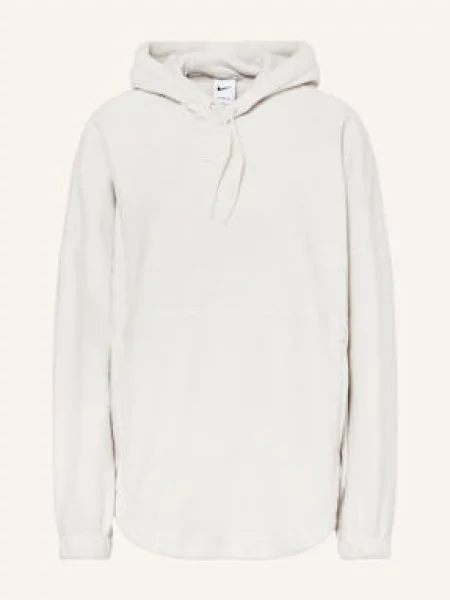 Mikina Nike One Therma-FIT světle hnědá/hnědá/bílá bílá