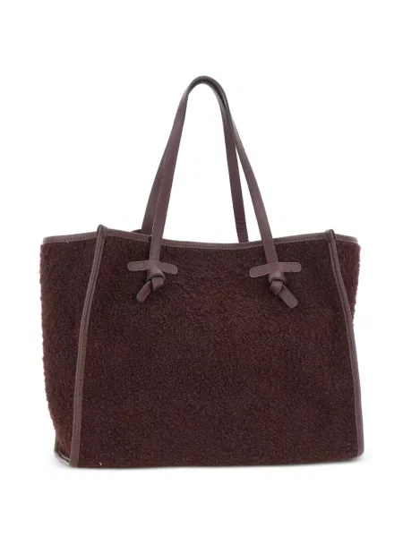 Bouclé geantă shopper Gianni Chiarini roșu