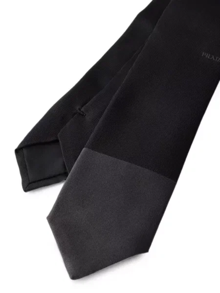 Cravată Prada de mătase negru