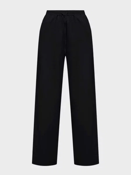 Повсякденні штани PRPY льон/бавовна чорний