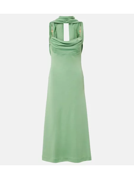 Rochie maxi Rebecca Vallance drapată verde