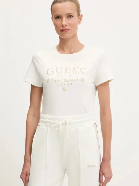 Тениска Guess GLORIA дамска бяло