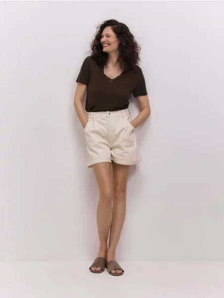 Reserved Джинсові шорти білий