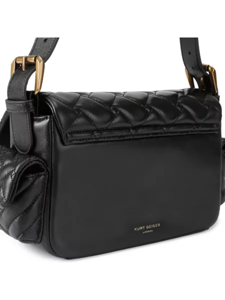 Kurt Geiger London torebka skórzana KENSINGTON czarna