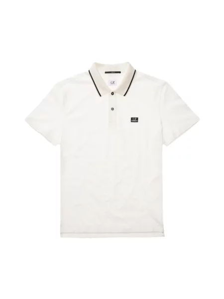 Koszulka polo C.p. Company ze stretchu biała