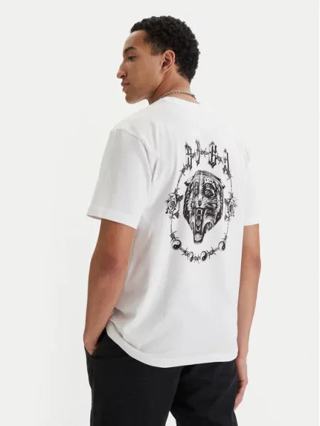 RVCA Marškinėliai Double Trouble balta