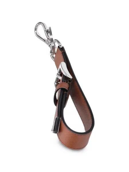 Geantă Prada din piele cu cataramă maro