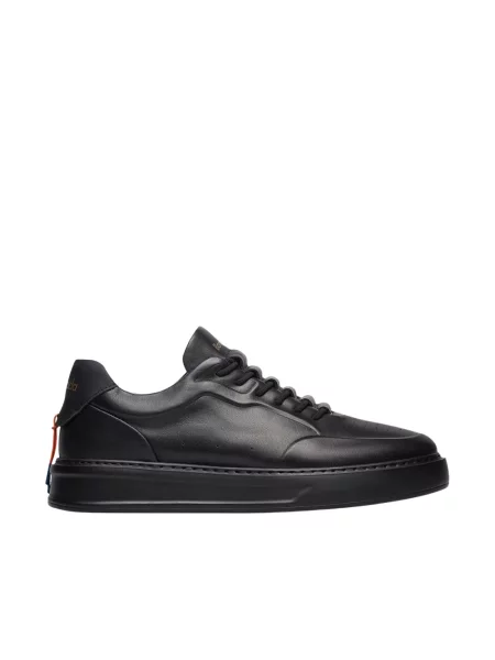 Sneakersy Barracuda skórzane wsuwane czarne
