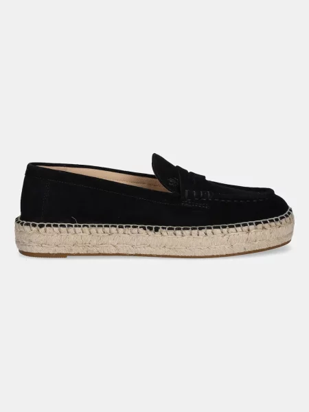 Lauren Ralph Lauren espadryle zamszowe Luize Loafer czarny
