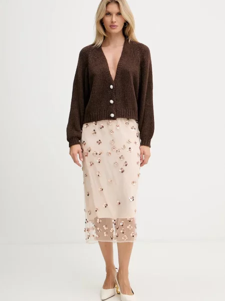 Спідниця Forte Forte midi пряма бежевий