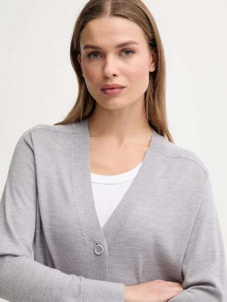 Шерстяной кардиган United Colors Of Benetton черный