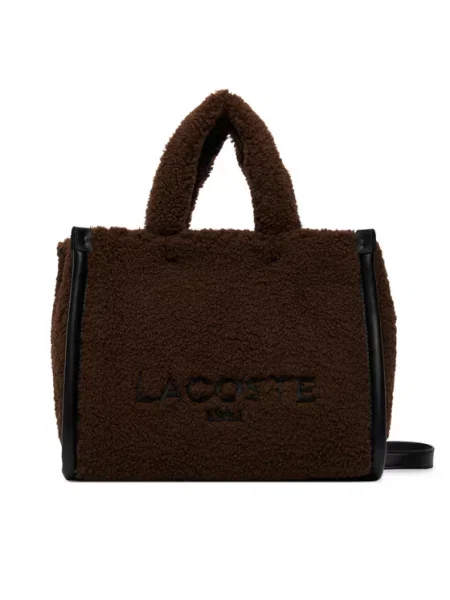 Kabelka Lacoste Bílá hnědá