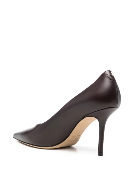 Pantofi cu toc Jimmy Choo din piele maro