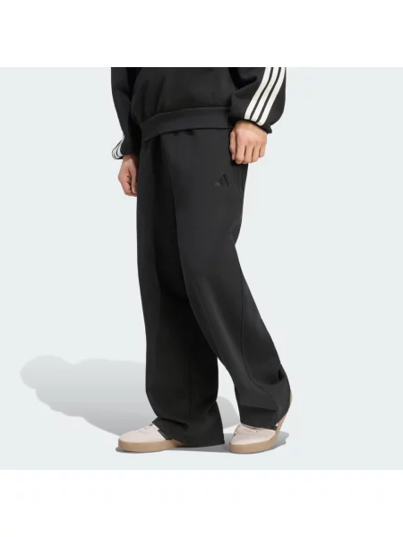 ŠIROKÉ KALHOTY ADIDAS KIT SMALL LOGO černé