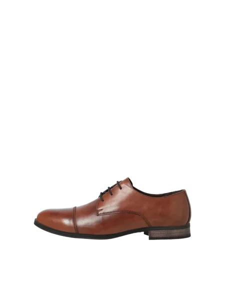 JACK & JONES Pantofi cu șireturi castaniu maro