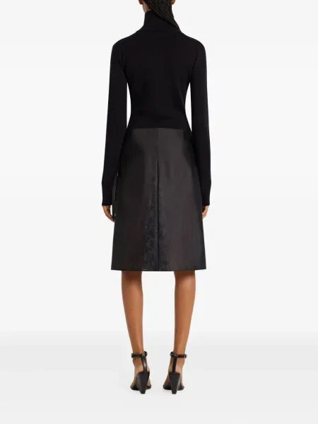 Top Courreges de lână negru