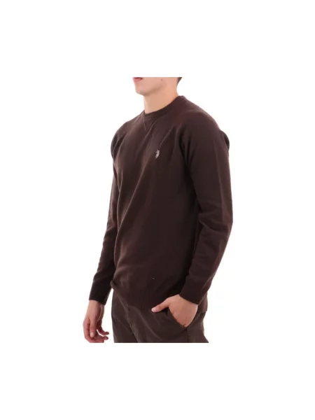 Sweter U.s Polo Assn. wełniany brązowy