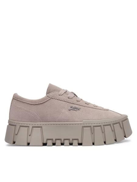 Tommy Jeans Sportcipők Platform Sneaker szürke