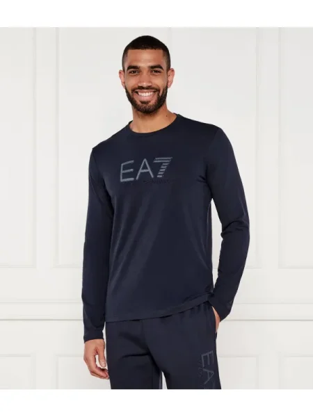 Hosszú ujjú póló Ea7 kék