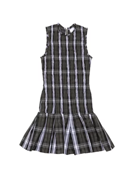 Rochie mini Patou în carouri gri