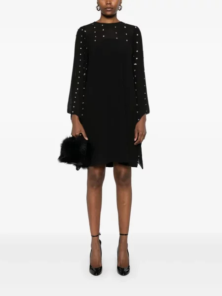 Rochie mini Nissa de cristal de costum negru
