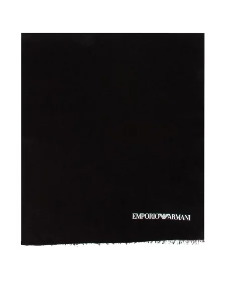 Fular Emporio Armani cu imagine negru