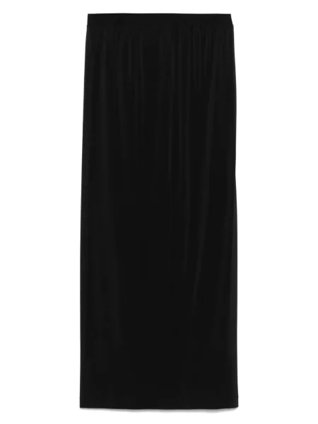 Fustă midi Wardrobe.nyc transparente până la genunchi negru