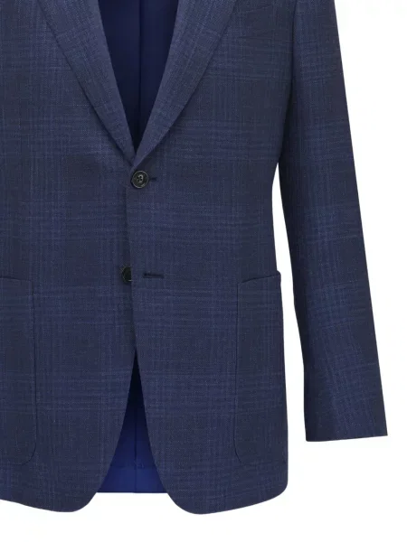 Kostkované sako Zegna modré