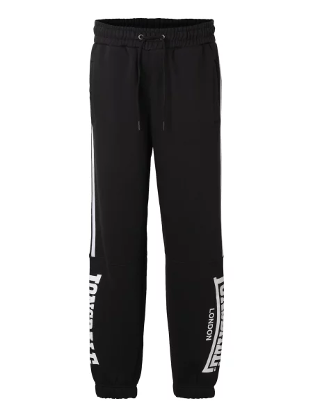 LONSDALE Pantaloni Thropton negru alb
