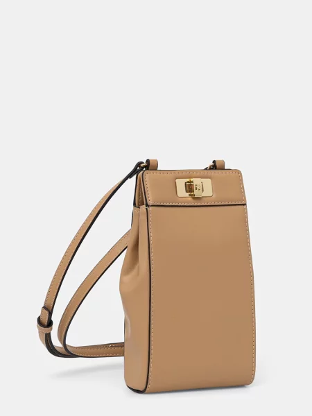 Tommy Hilfiger torbica za telefon za žene od imitacije kože bež