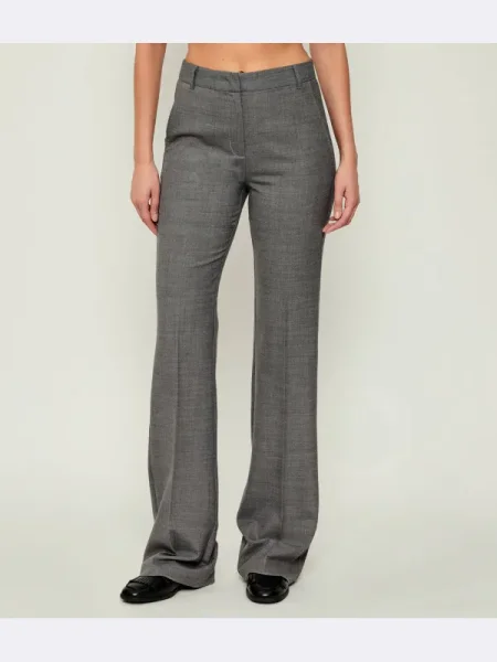 Marella Pantaloni CRISMA | flare fit cu adaos de lână gri