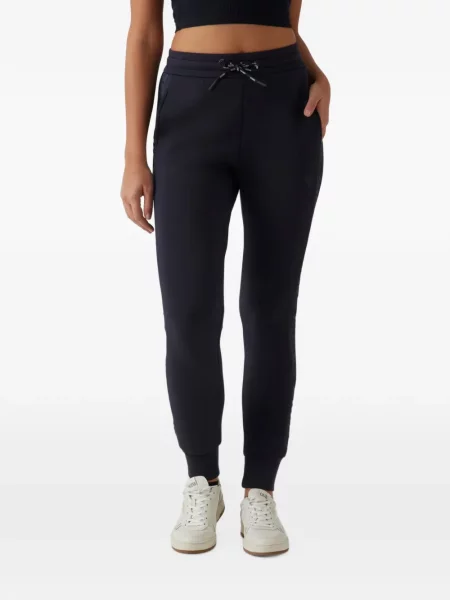 Pantaloni Guess alergare cu autograf albastru