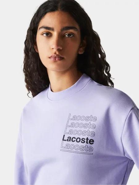 Світшот Lacoste фіолетовий