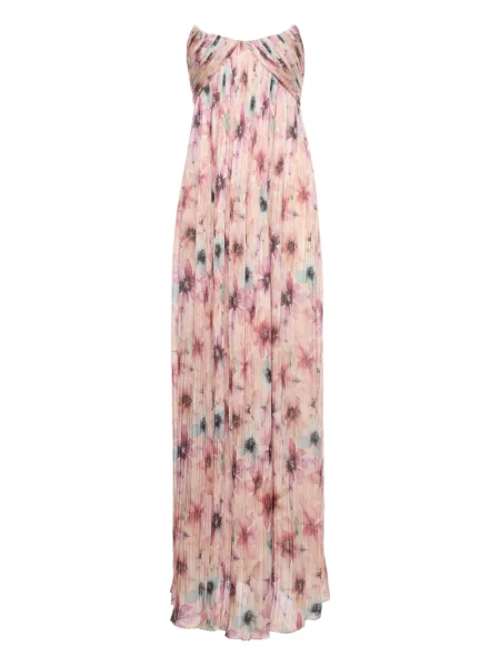 Rochie maxi V:pm Atelier cu model floral cu imagine de costum roz