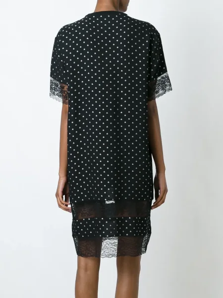 Rochie tip cămașă Givenchy din dantelă de costum negru