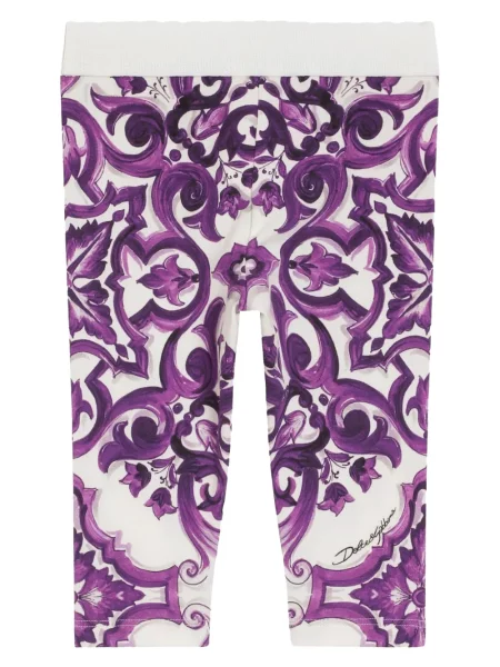 Legginsy dziecięce Dolce And Gabbana białe