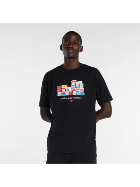 T-shirt New Balance Boxes T-Shirt Black S czarna