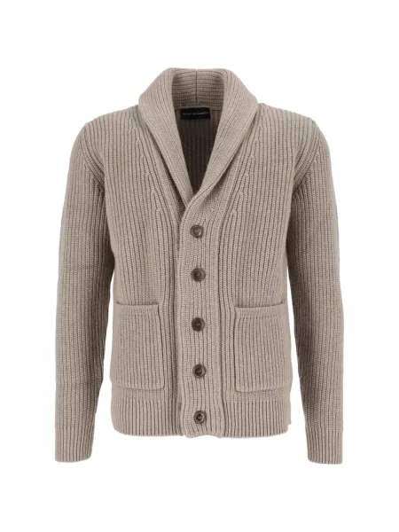 Cardigan Filippo De Laurentiis tricotate cu rever