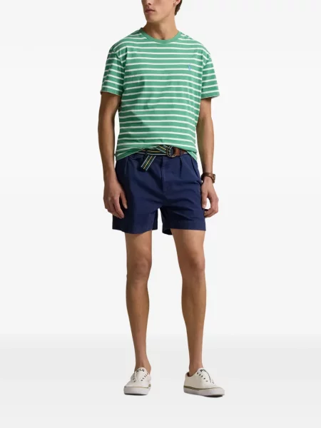 Хавлиени препасан карирана риза Polo Ralph Lauren синьо