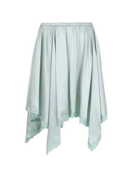 Fustă midi Sandy Liang din dantelă verde