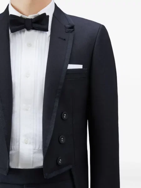 Geacă Thom Browne de lână negru