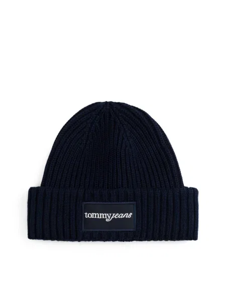 Tommy Jeans căciulă din bleumarin alb