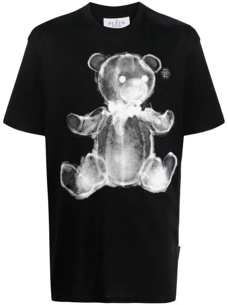 Koszulka Philipp Plein z nadrukiem teddy czarna